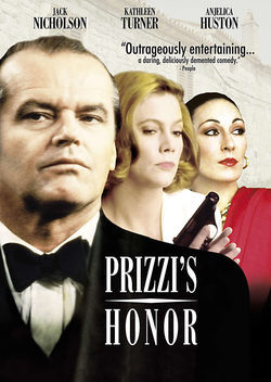 Cartel de El honor de la familia Prizzi