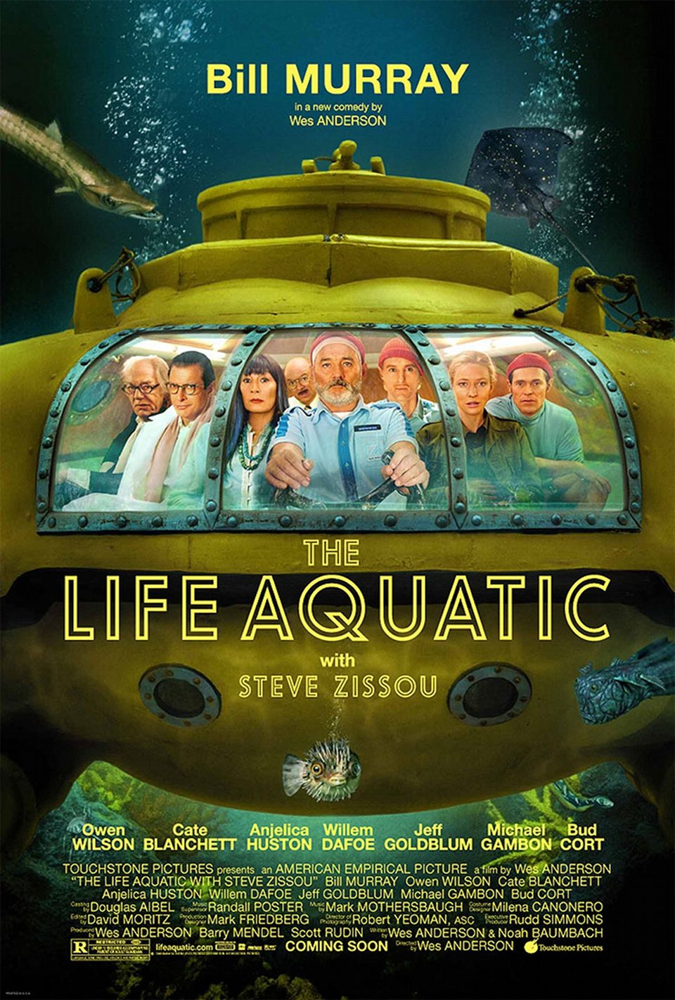 Cartel de Life aquatic - Estados Unidos