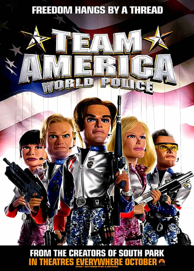 Cartel de Team America: la policía del mundo - Estados Unidos