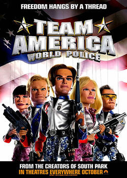 Cartel de Team America: la policía del mundo