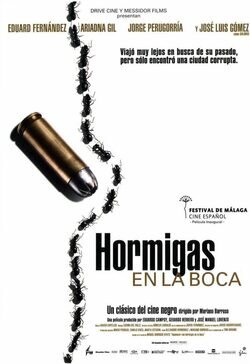 Cartel de Hormigas en la boca