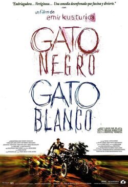 Cartel de Gato negro, gato blanco