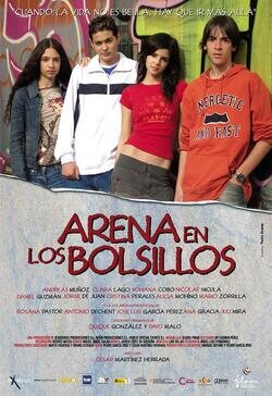 Cartel de Arena en los bolsillos