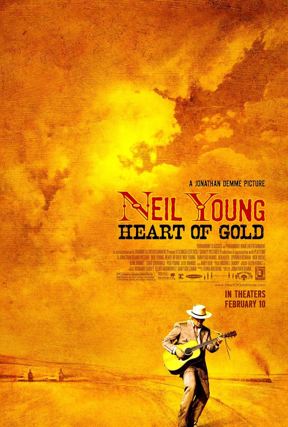 Cartel de Neil Young: Heart of Gold - Estados Unidos
