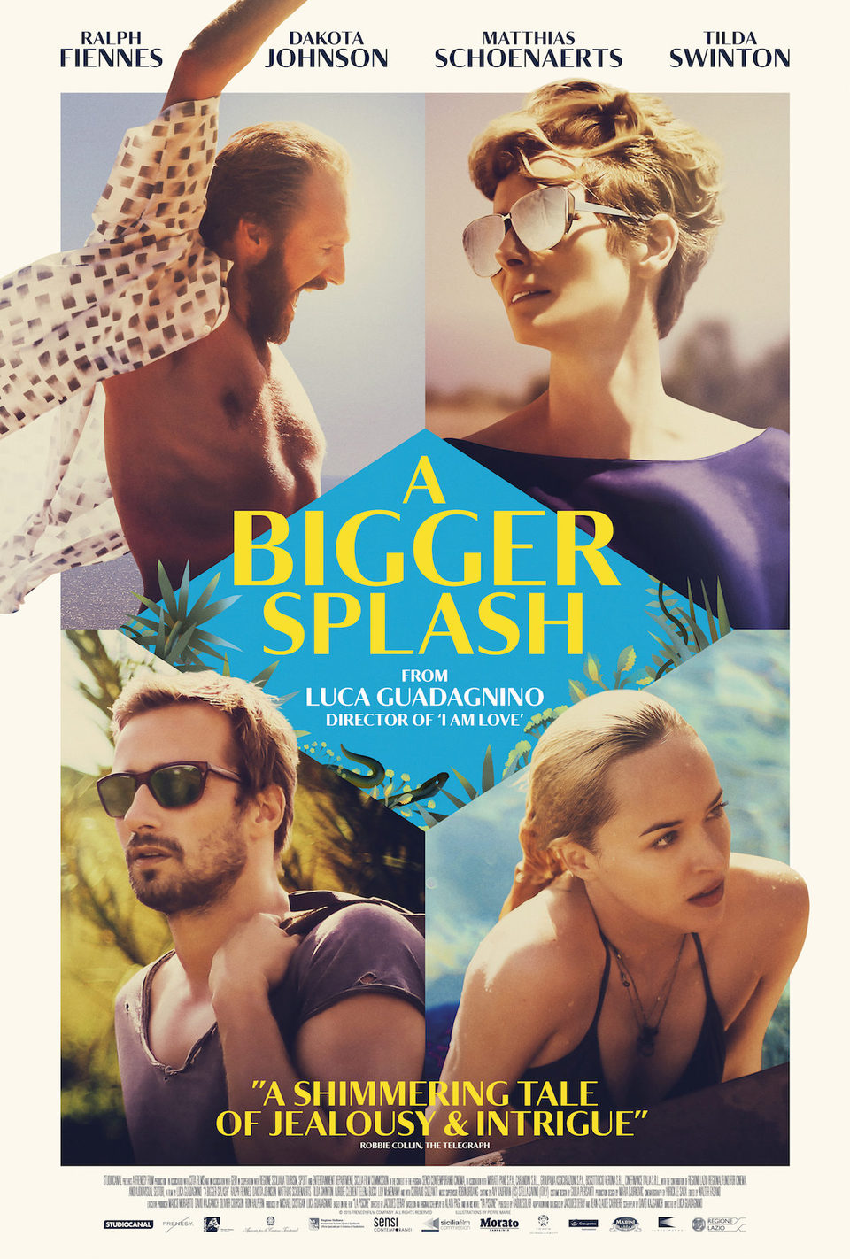 Cartel de A Bigger Splash - 'A Bigger Splash' póster Internacional
