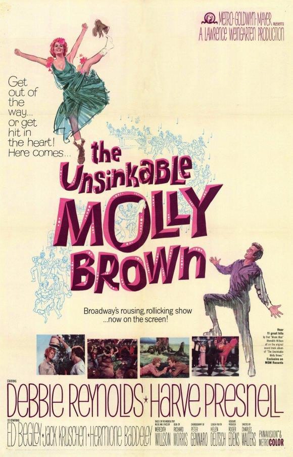 Cartel de La inconquistable Molly Brown - EEUU