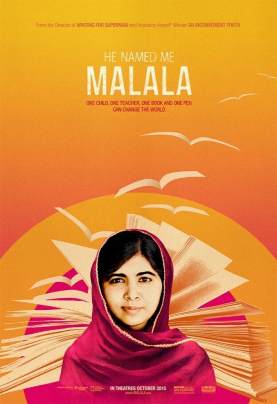 Cartel de Él me nombró Malala - Estados Unidos