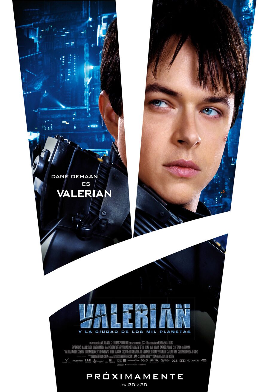 Cartel de Valerian y la ciudad de los mil planetas - Valerian
