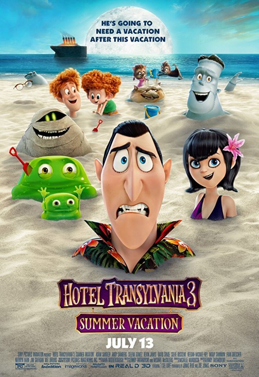 Cartel de Hotel Transylvania 3: Monstruos de vacaciones - Cartel EEUU