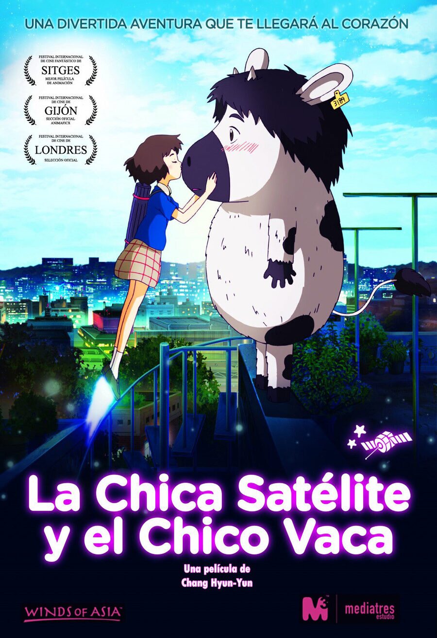 Cartel de La chica satélite y el chico vaca - España