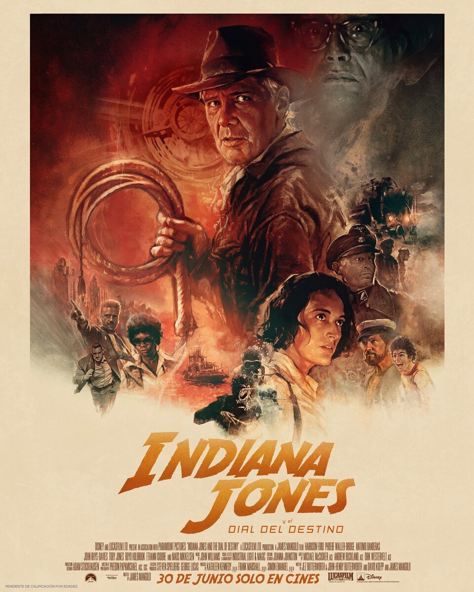 Cartel de Indiana Jones Y El Llamado Del Destino - 