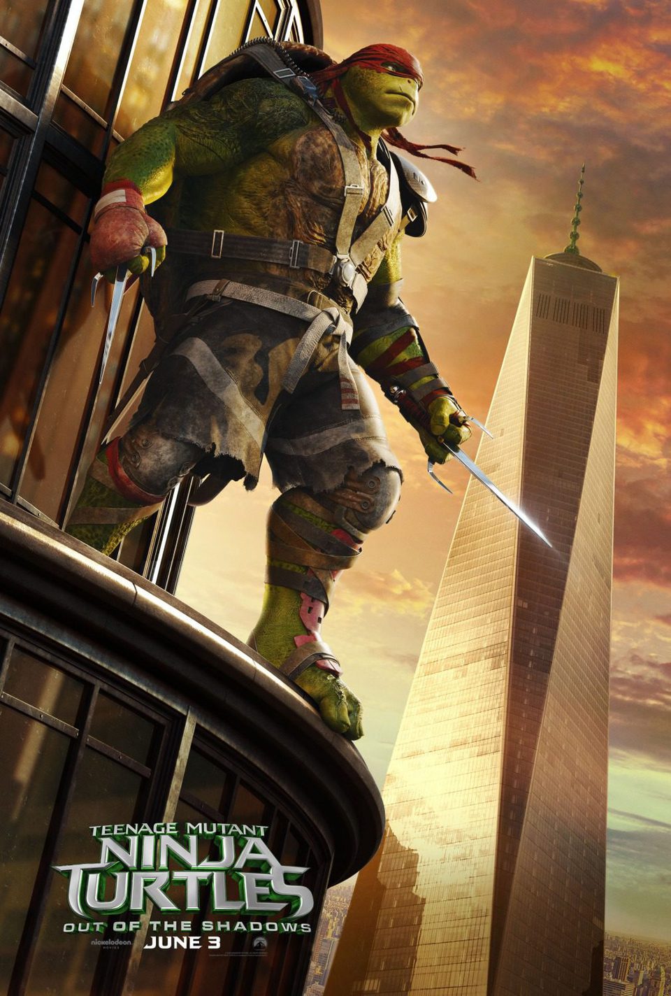 Cartel de Tortugas Ninja 2: Fuera de las Sombras - Raphael