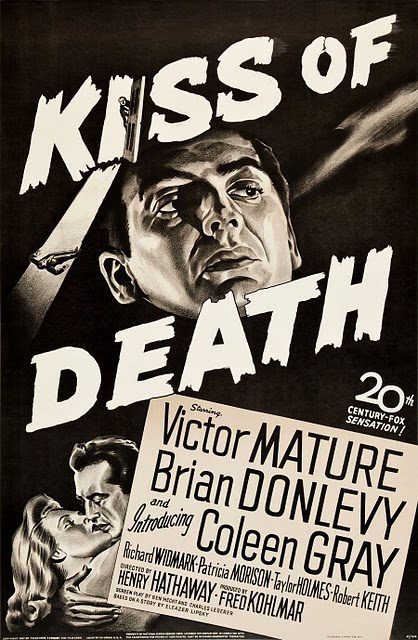 Cartel de El beso de la muerte - EE.UU.