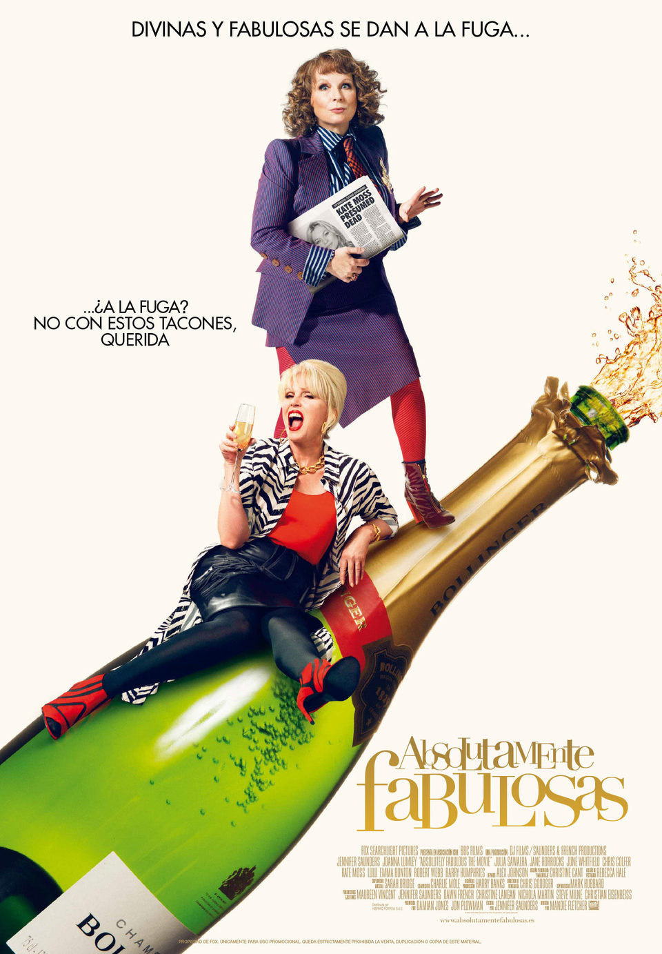 Cartel de Absolutely Fabulous: The Movie - España
