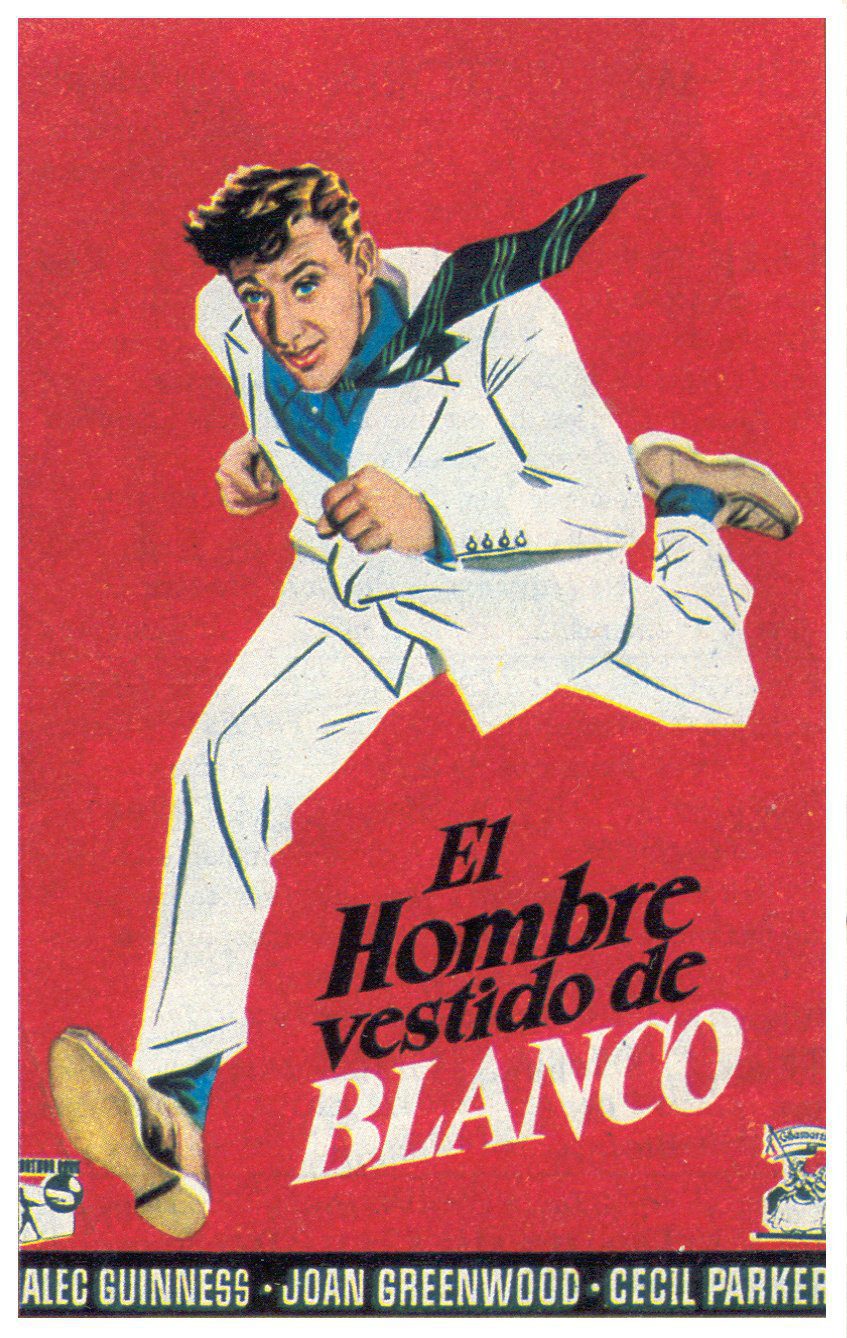 Cartel de El hombre vestido de blanco - España