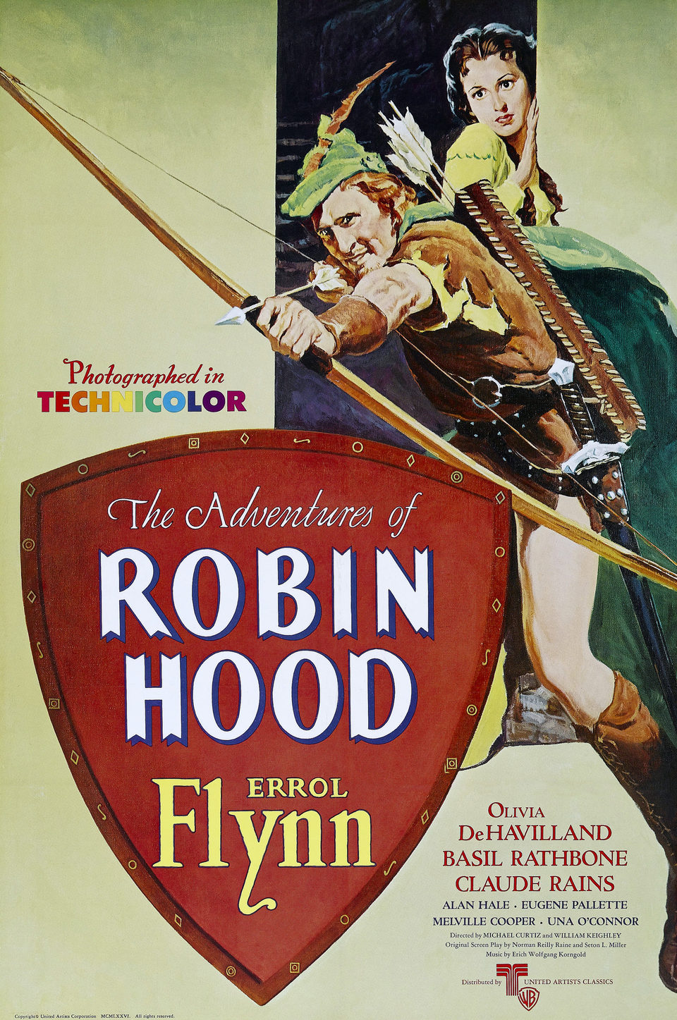 Cartel de Las aventuras de Robin Hood - Reino Unido