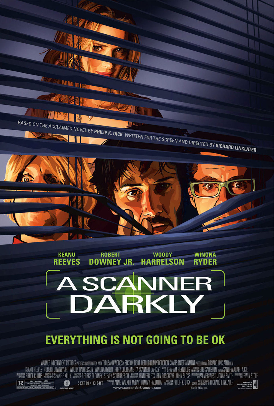 Cartel de A Scanner Darkly: Una mirada en la oscuridad - Estados Unidos