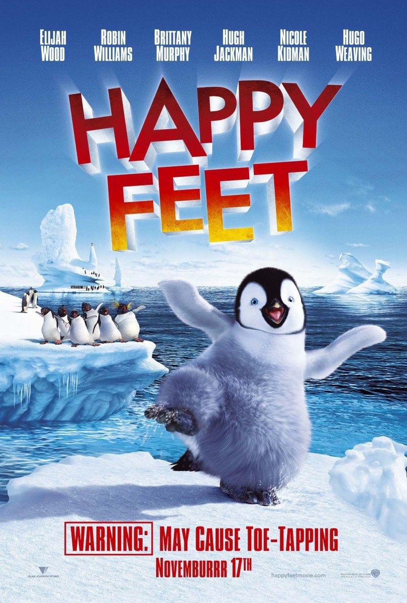 Cartel de Happy Feet, rompiendo el hielo - EEUU