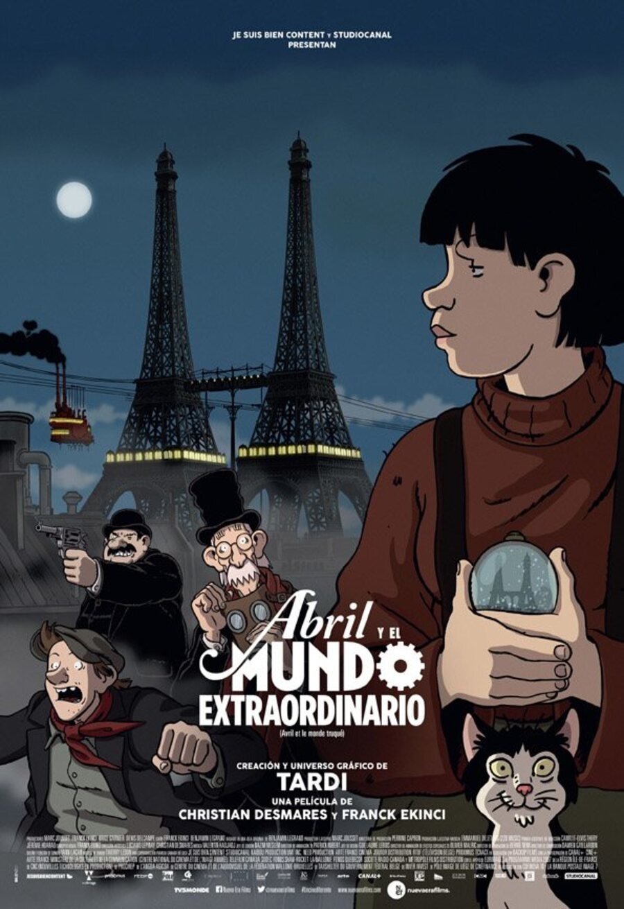 Cartel de Abril y el mundo extraordinario - póster español
