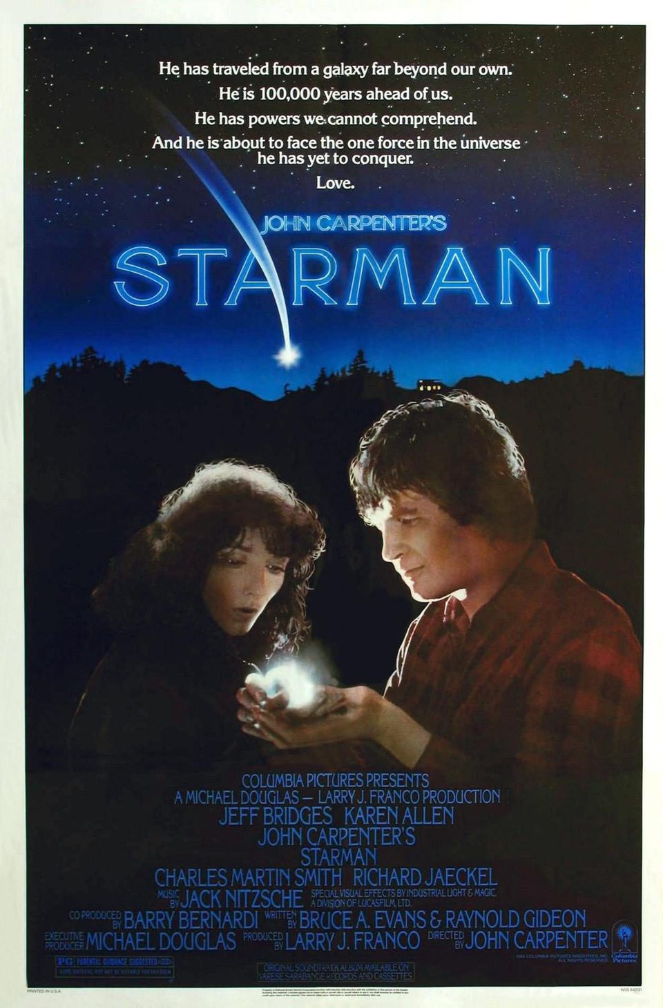 Cartel de Starman: El hombre de las estrellas - E.E.U.U.