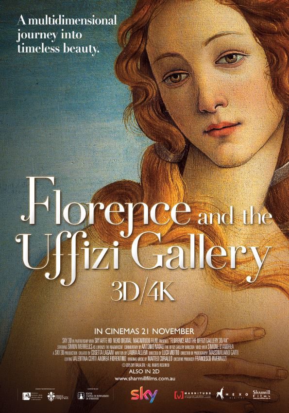 Cartel de Florencia y la galería Uffizi - Reino Unido