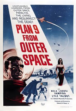 Cartel de Plan 9 del espacio exterior