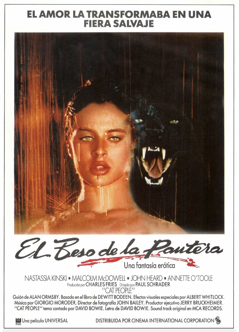 Cartel de La marca de la pantera - España