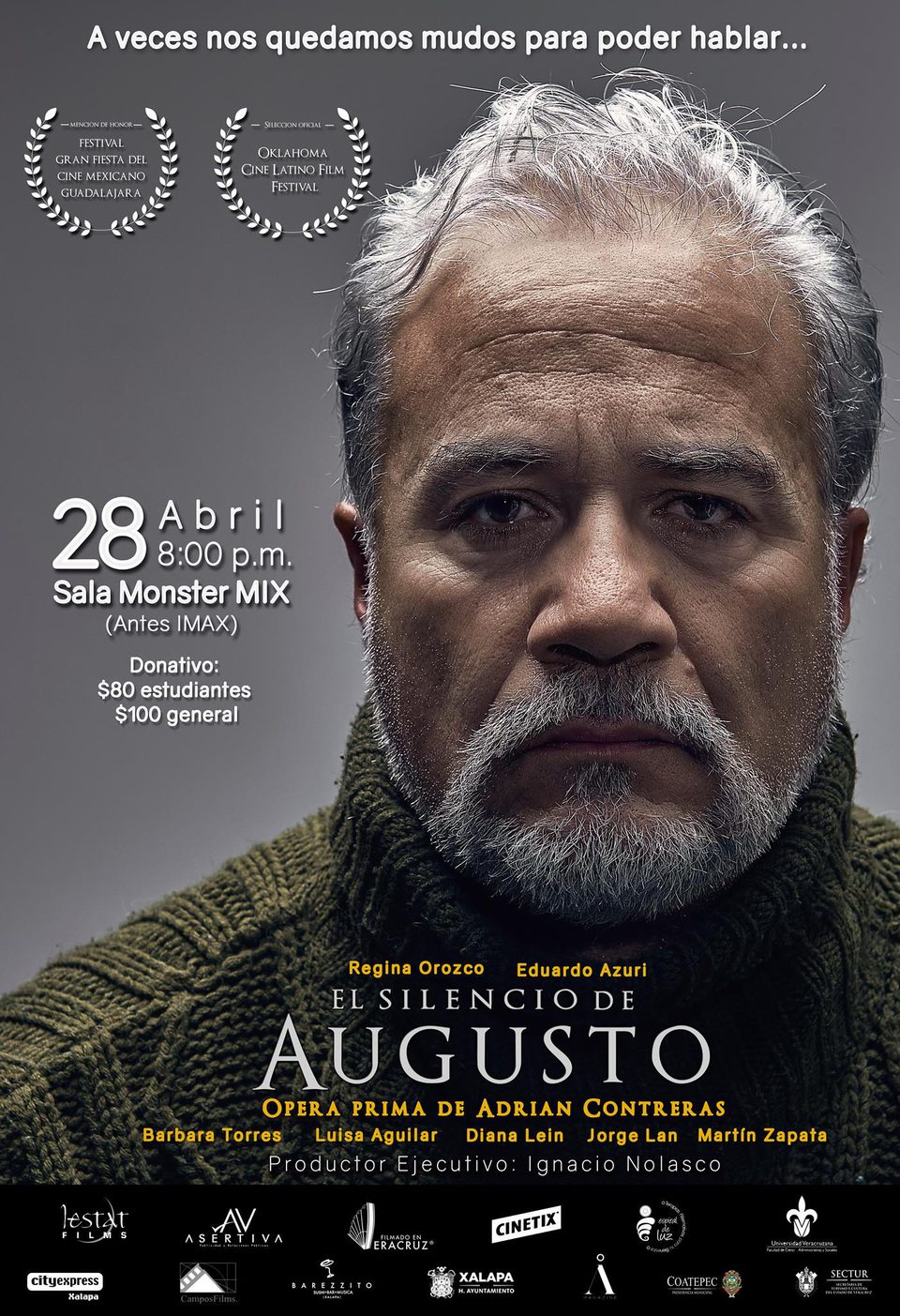 Cartel de El silencio de Augusto - Mexico