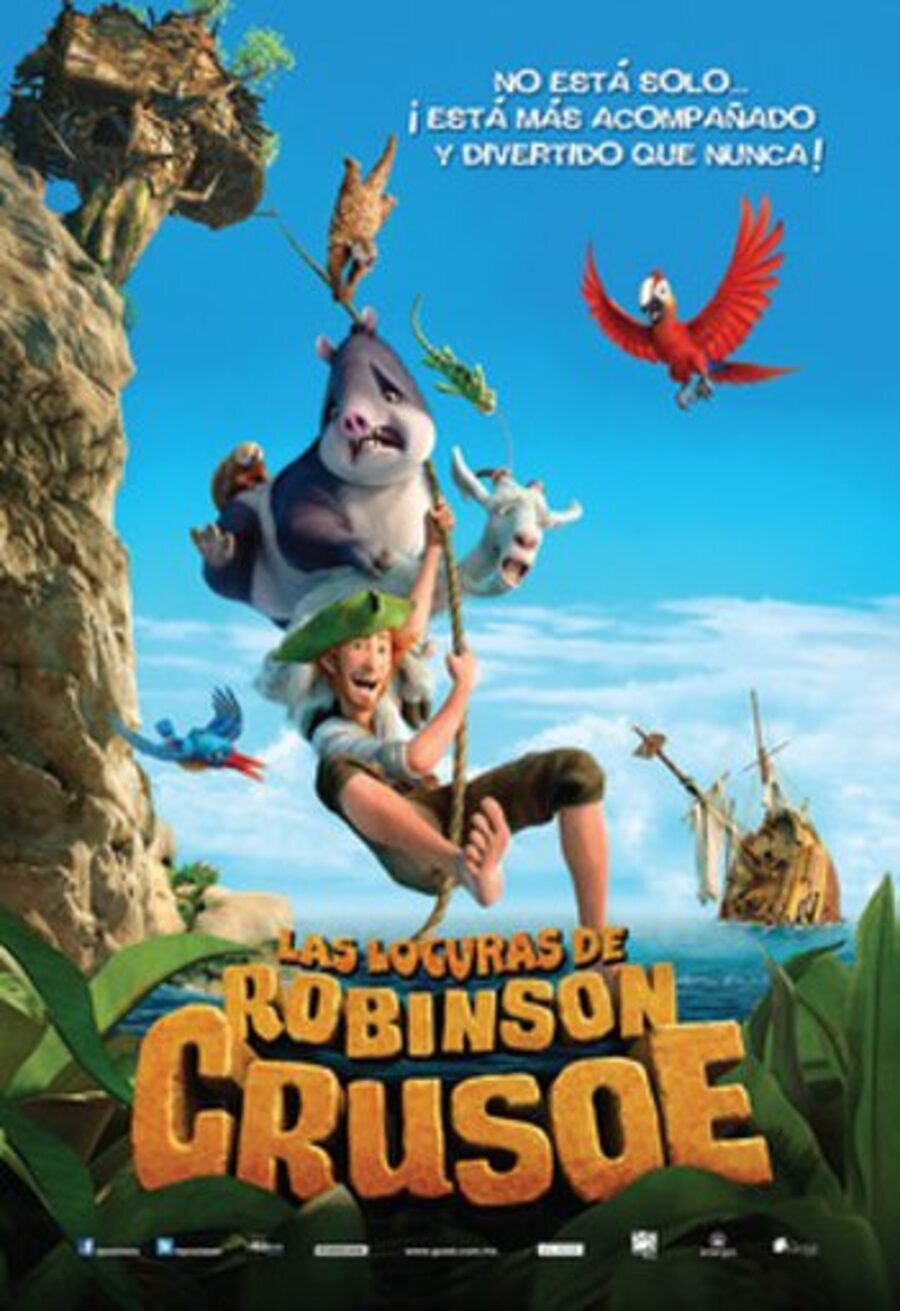 Cartel de Las locuras de Robinson Crusoe - México