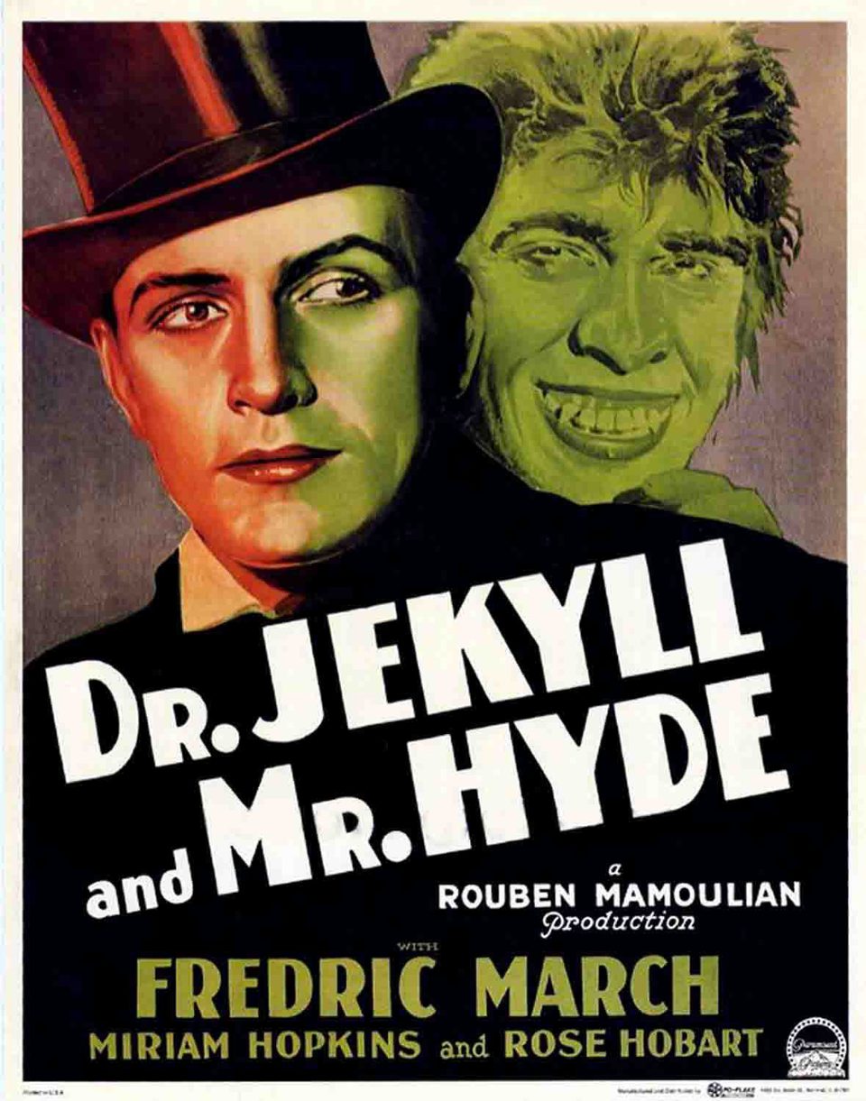 Cartel de El doctor Jekyll y mister Hyde - Esatdos Unidos