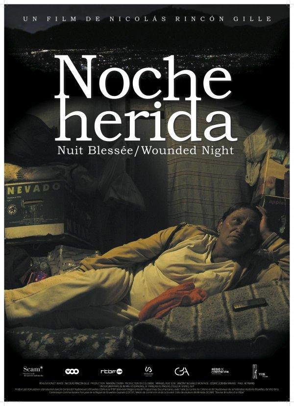 Cartel de Noche herida - Colombia