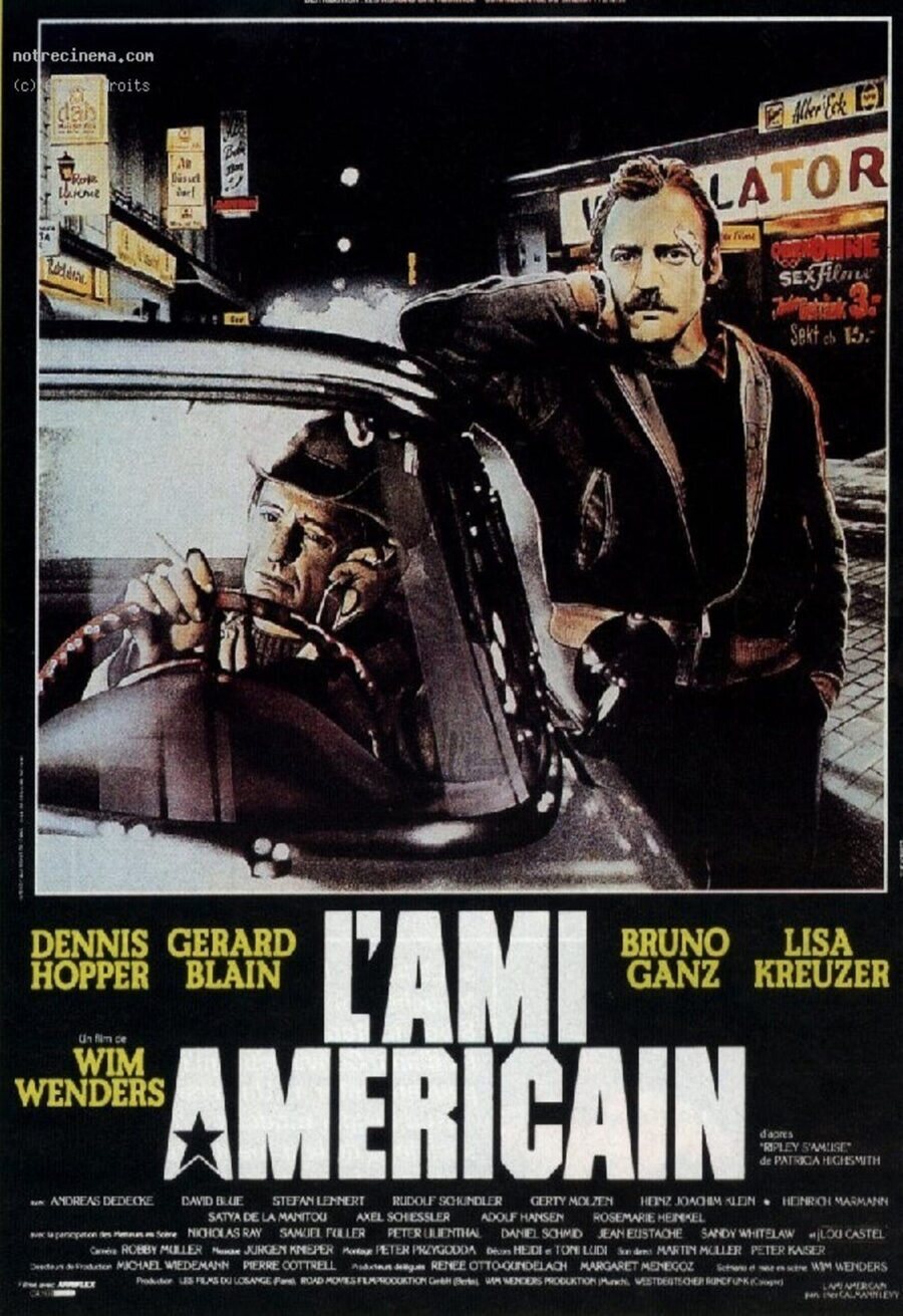 Cartel de El amigo americano - Francia