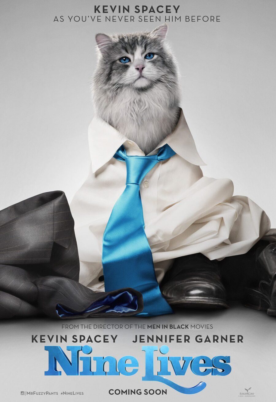 Cartel de Mi papá es un gato (Nine Lives) - Estados Unidos