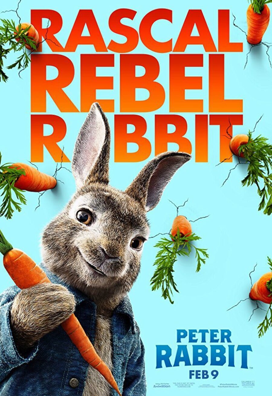 Cartel de Las travesuras de Peter Rabbit - Estados Unidos