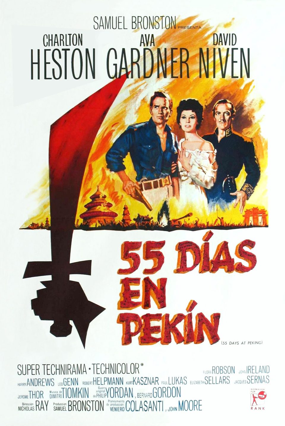 Cartel de 55 días en Pekín - España