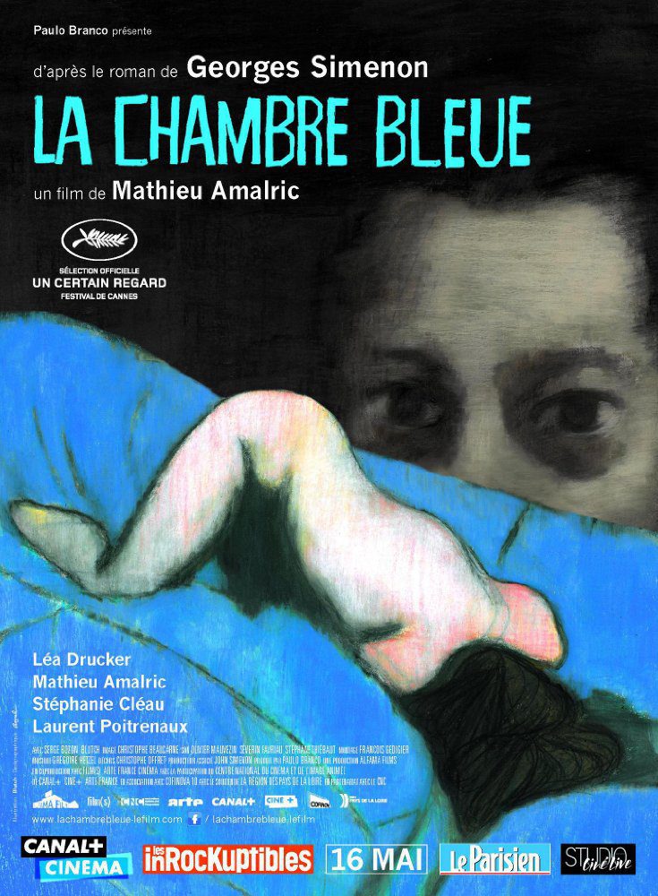 Cartel de El cuarto azul - Francia