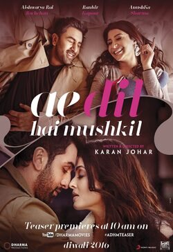 Cartel de Ae Dil Hai Mushkil