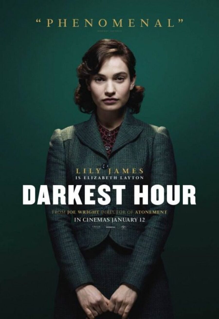 Cartel de Las horas más oscuras - Lily James