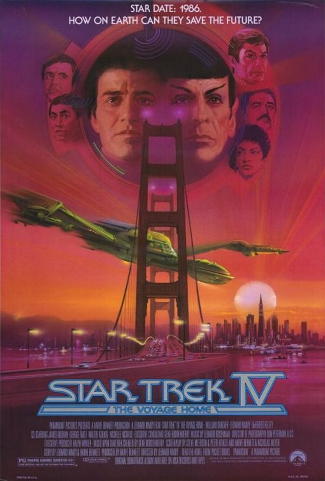 Cartel de Star Trek IV: Misión, salvar la Tierra - Cartel oficial