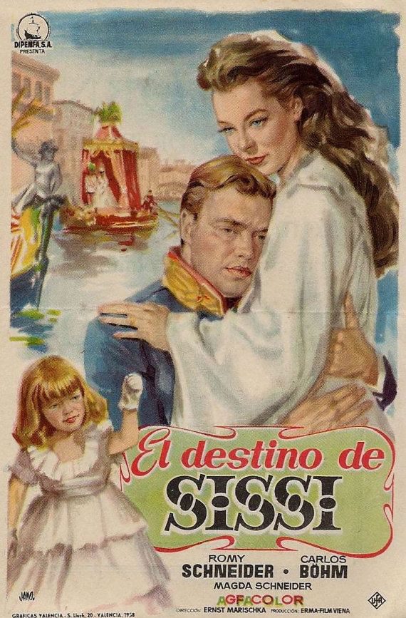 Cartel de Sissi y su destino - España