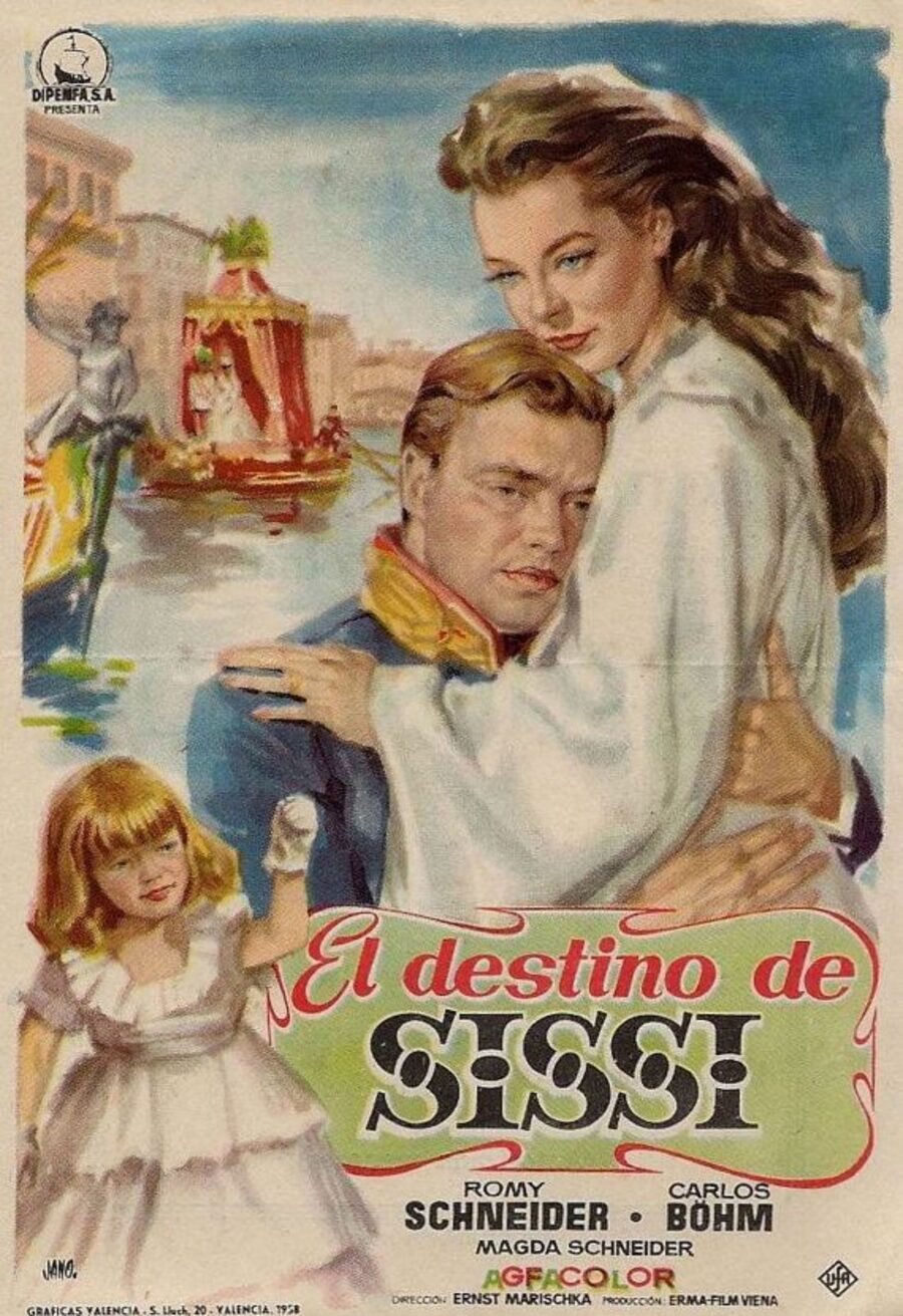 Cartel de Sissi y su destino - España