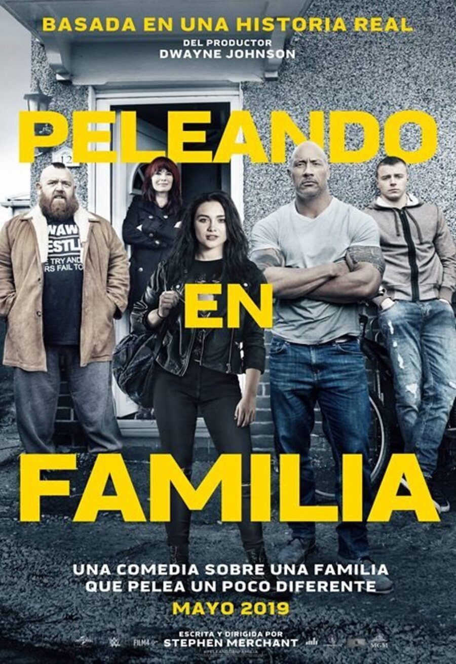 Cartel de Luchando con mi familia - Póster 'Peleando en familia' España