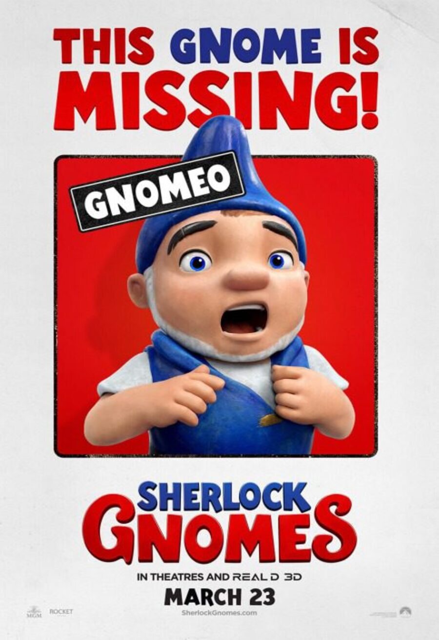 Cartel de Sherlock Gnomes - teaser Gnomeo