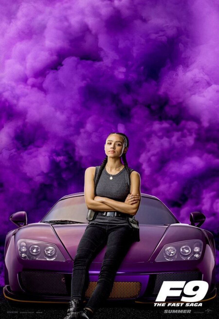 Cartel de Rápidos y Furiosos 9 - Nathalie Emmanuel como Ramsey