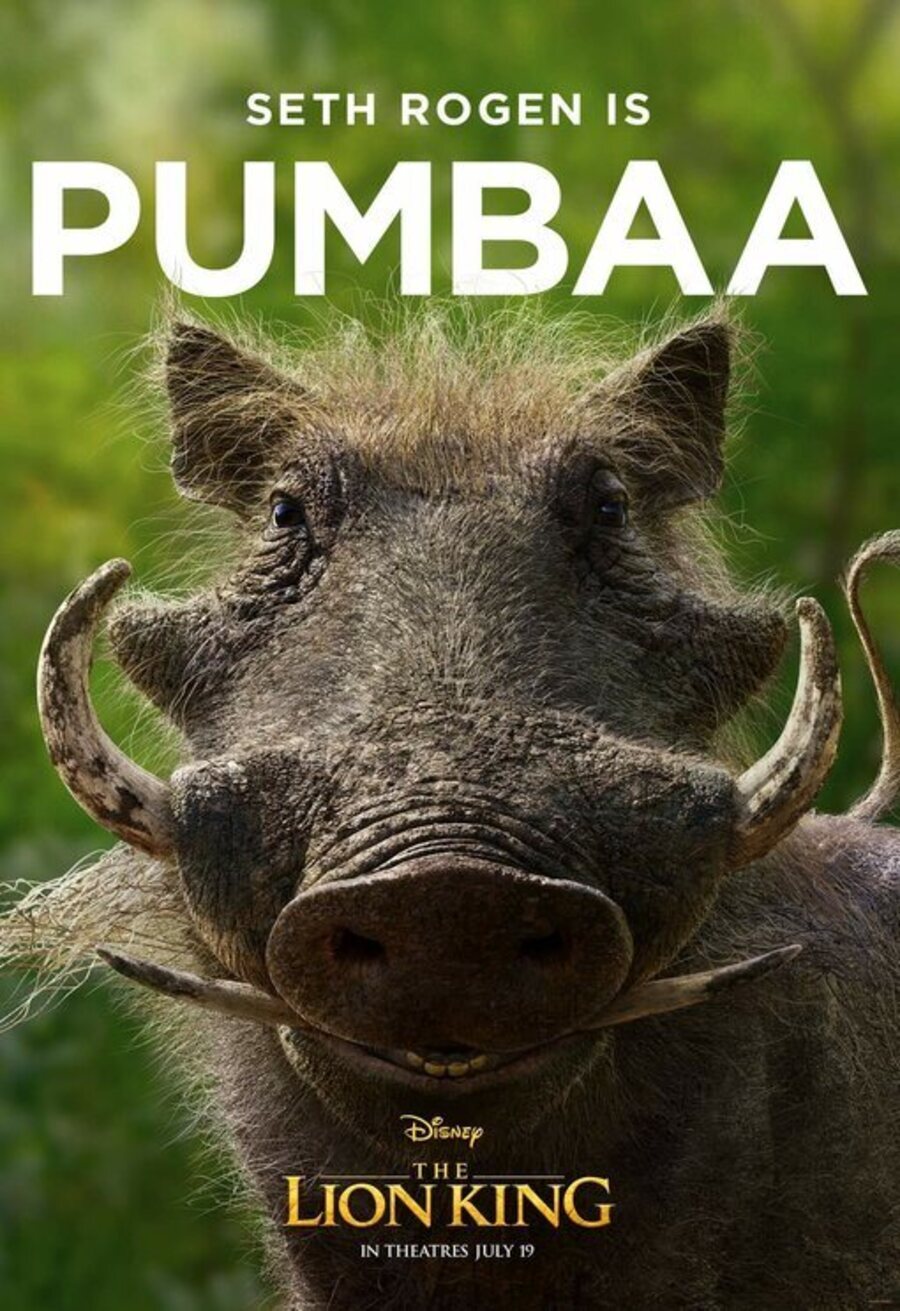 Cartel de El rey león - Pumba