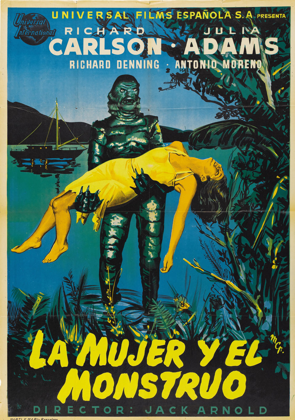 Cartel de El monstruo de la Laguna Negra - Poster España