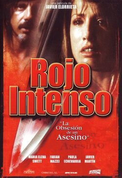 Cartel de Rojo intenso: la obsesión de un asesino