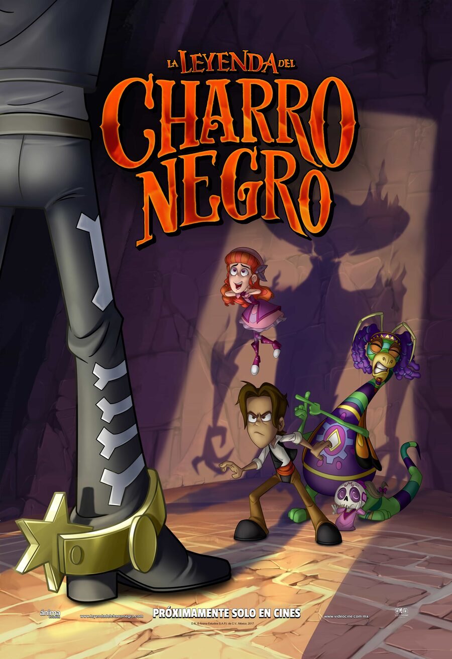 Cartel de La leyenda del charro negro - México
