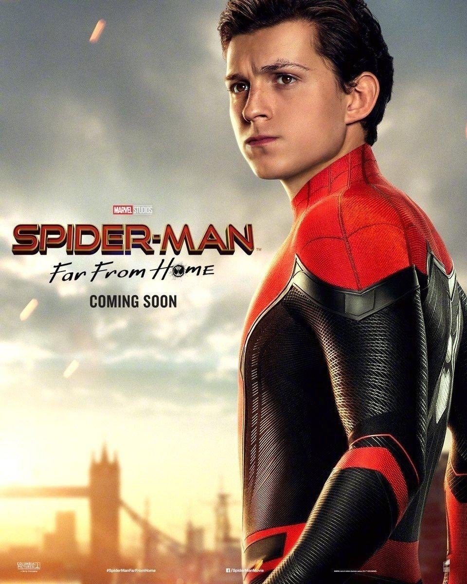 Cartel de Spider-Man: Far From Home - Tom Holland