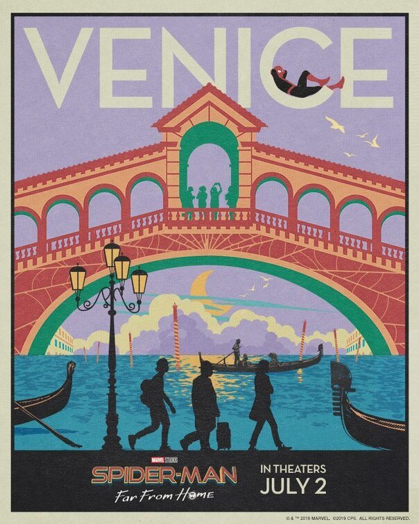 Cartel de Spider-Man: Far From Home - Postal Venecia